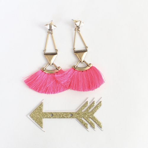 Fiesta Hot Pink Earrings $24