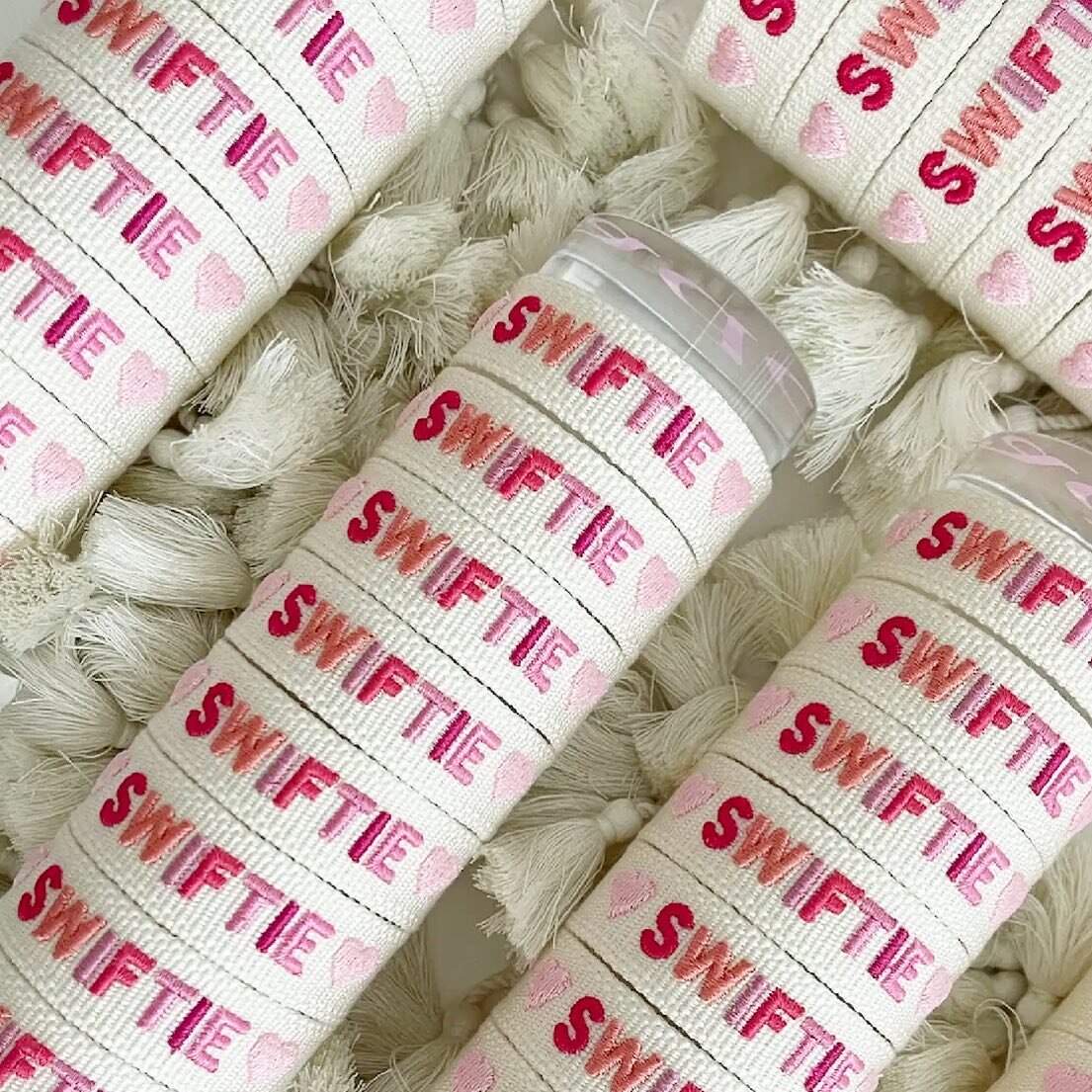 Coming in HOT! These adorable &ldquo;SWIFTIE&rdquo; bracelets! Who wants one?!? 🙋🏼&zwj;♀️ {message to reserve! Coming in soon!} Will be $25!