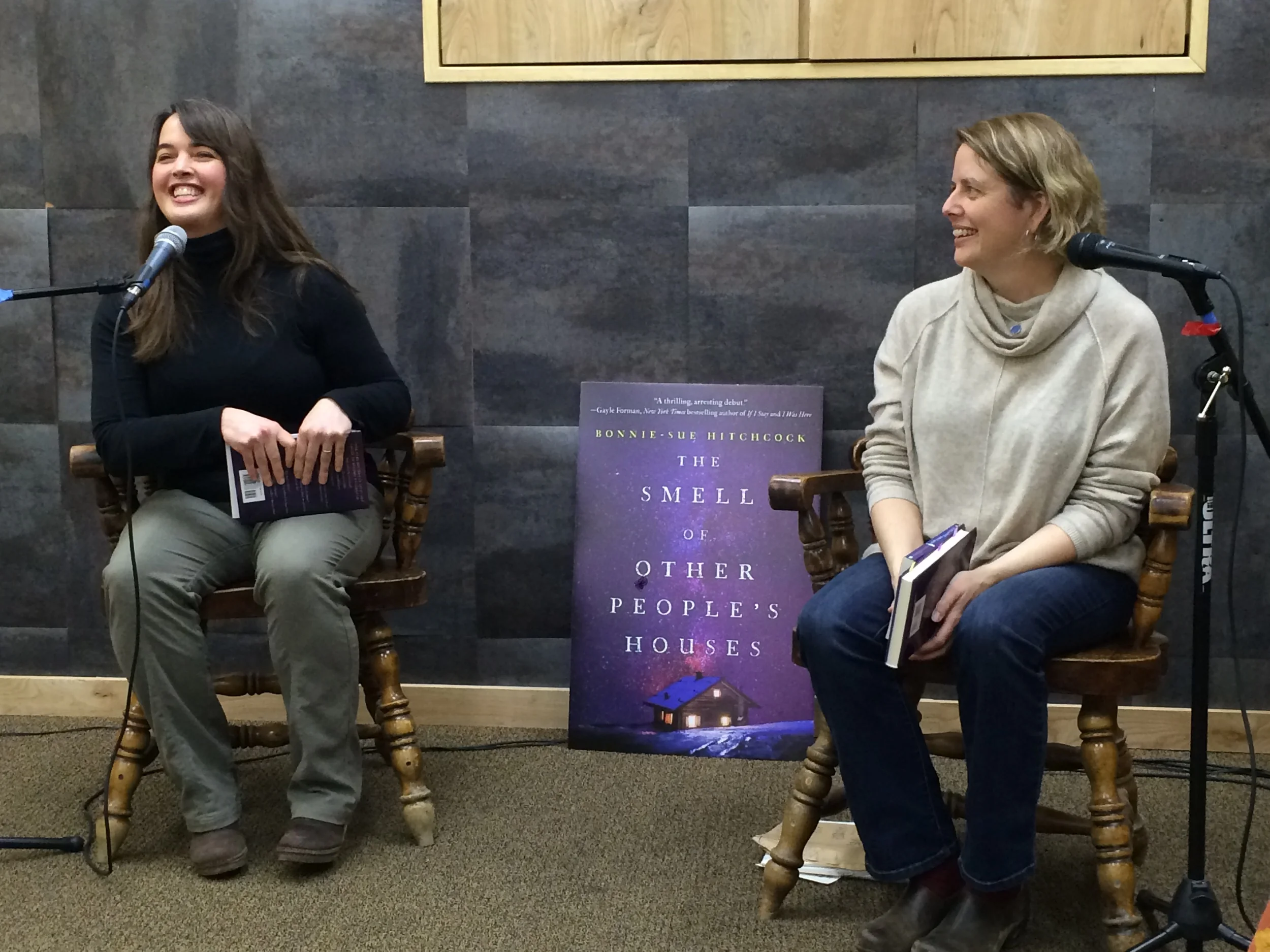 Q & A with the lovely Eowyn Ivey, author of the SNOW CHILD. Thanks to Fireside Books in Palmer, AK. (Photo by: Jessica Cochran)