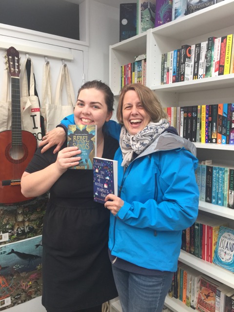 Alwyn Hamilton, author of REBEL OF THE SANDS, and my agent sister. Photo: Molly Ker Hawn