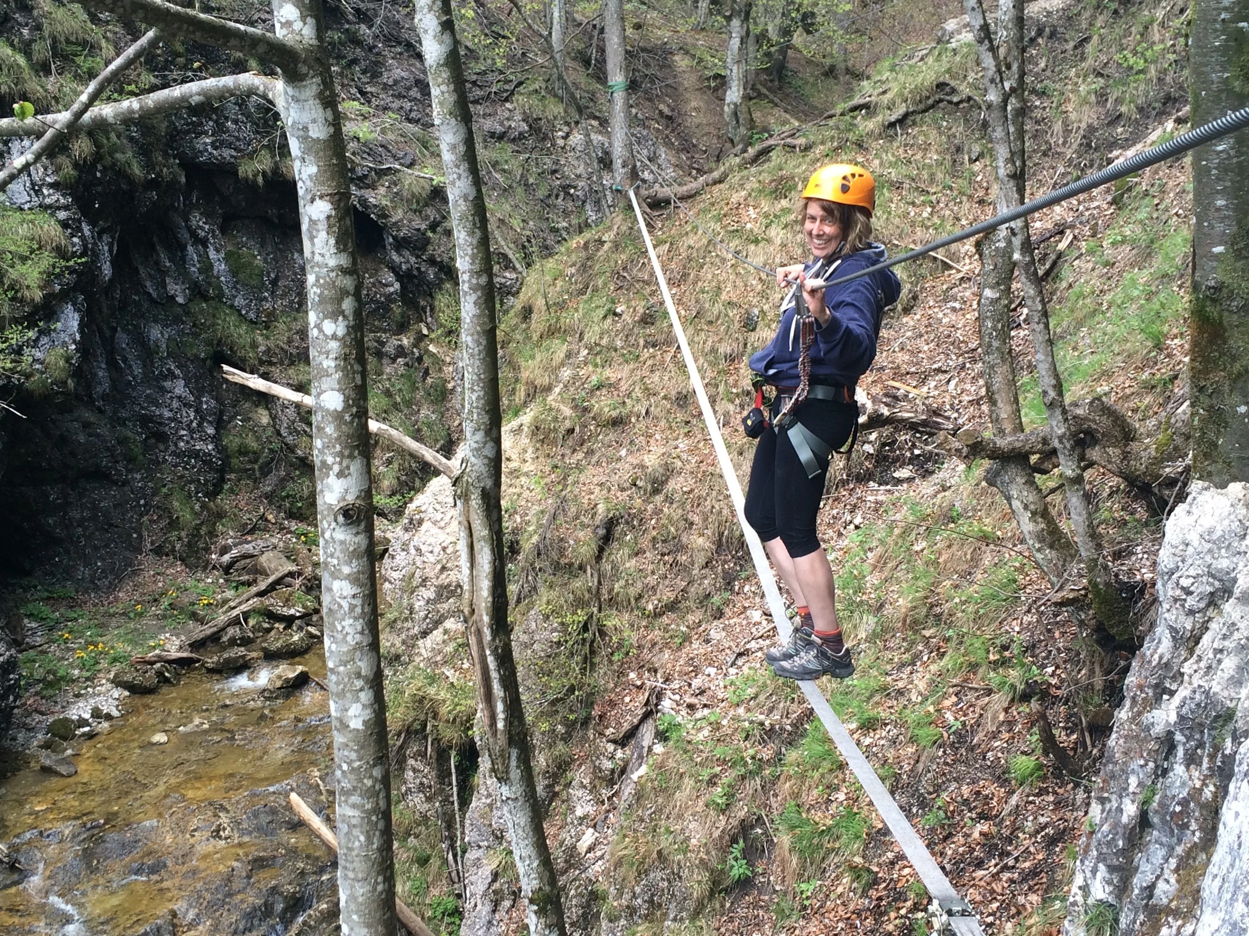 Thankfully there's no video of me trying to walk this line. Think I'll stick to writing. Photo: Heli Steinmassl