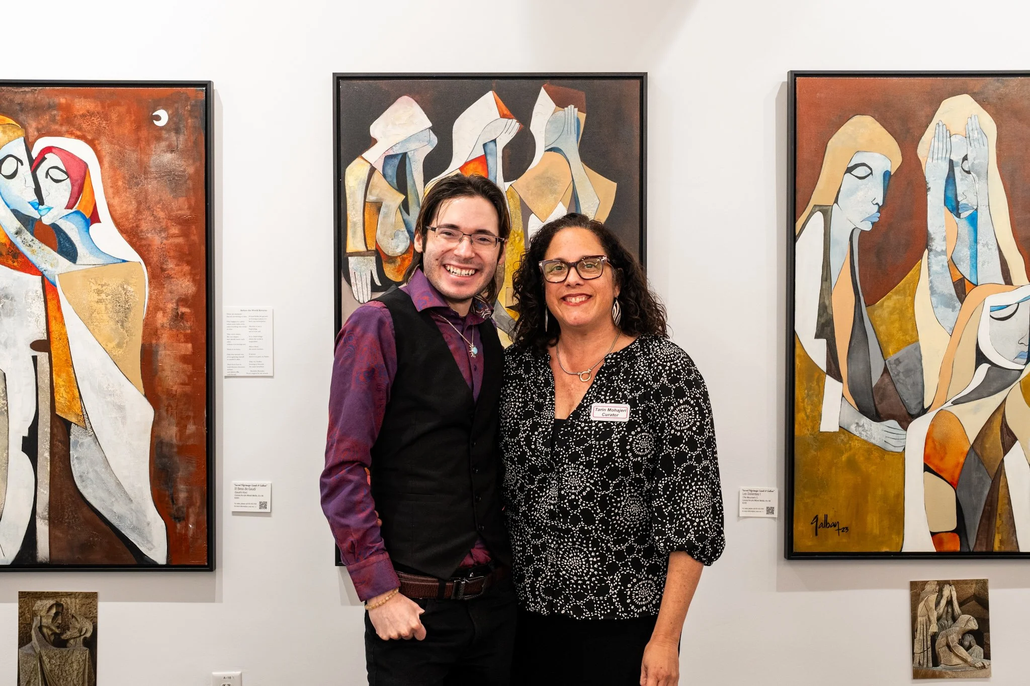 Antonio & Tara at Gaudi Exhibit.JPG