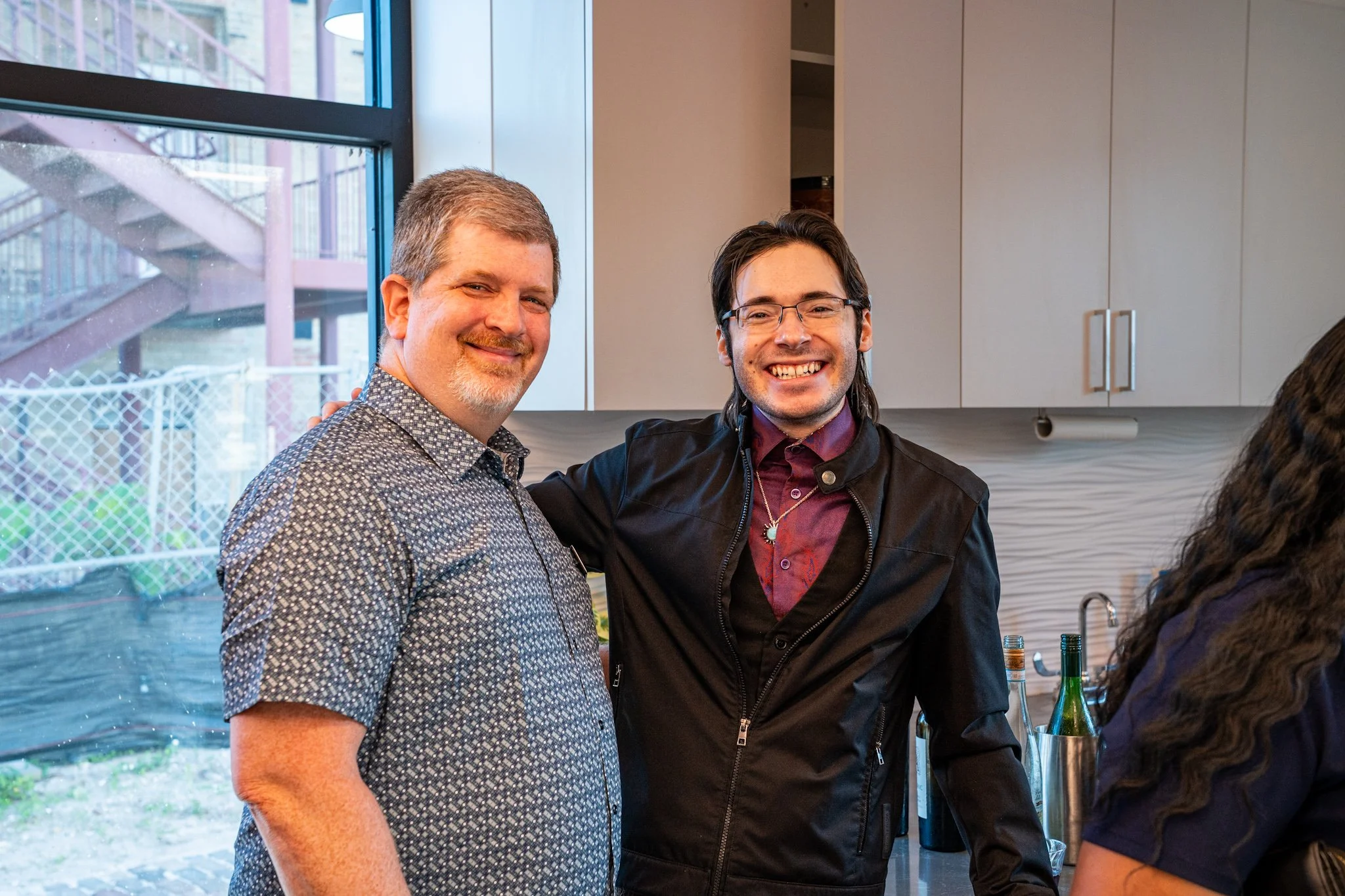 Peter & Antonio at Gaudi Exhibit.JPG