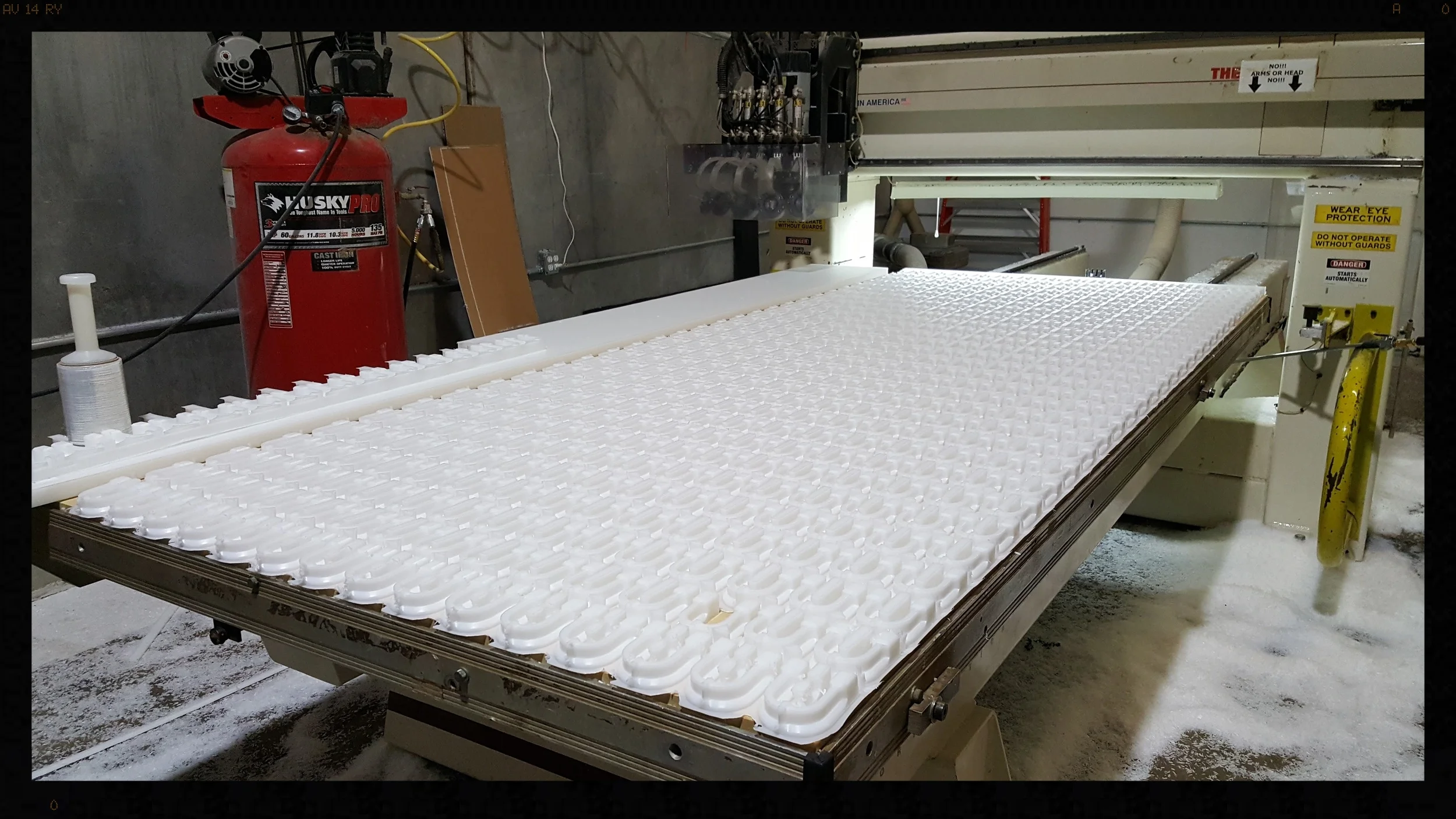 Sheet of machine parts