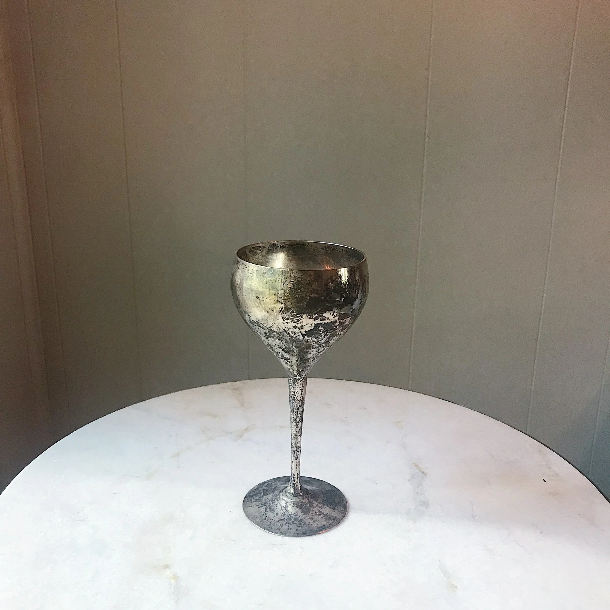 Crackled Silver Cup