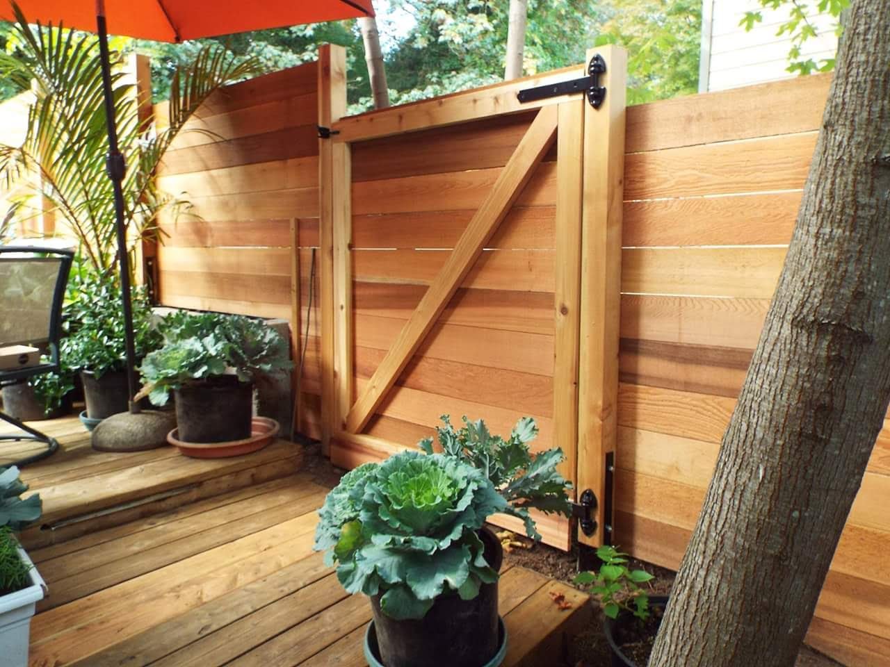 wood gate