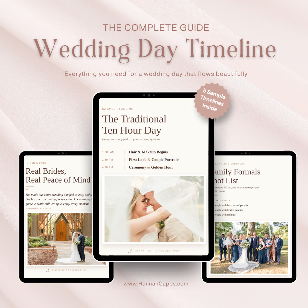 The Complete Wedding Day Timeline Guide