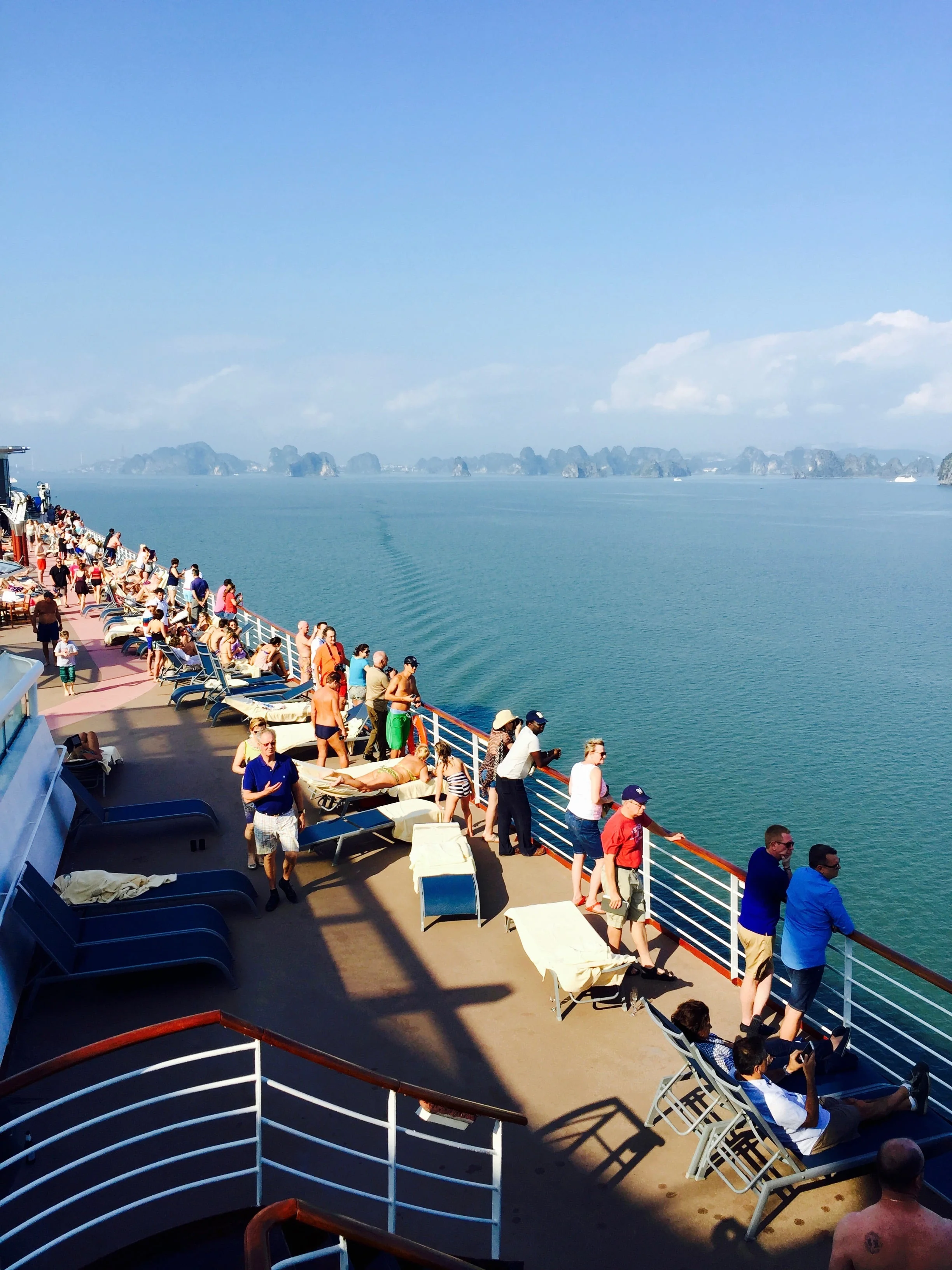  As the ship left Halong Bay, the view was absolutely stunning. 