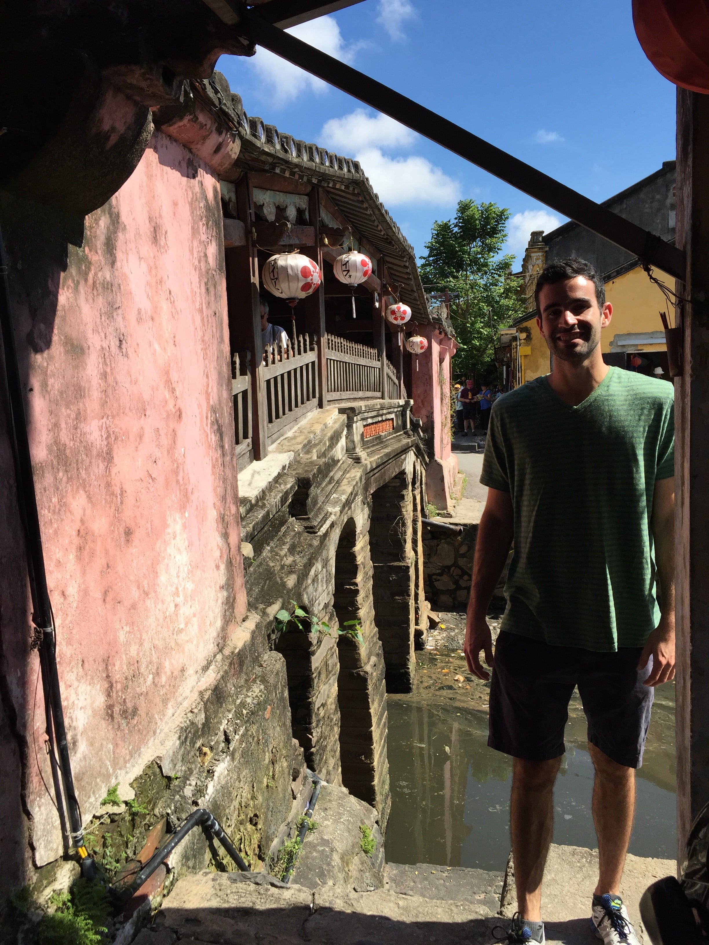  This is an ancient, ancient bridge that was built a long time ago (can't remember) to connect the Chinese village on one side to the Japanese village on the other side.&nbsp; 