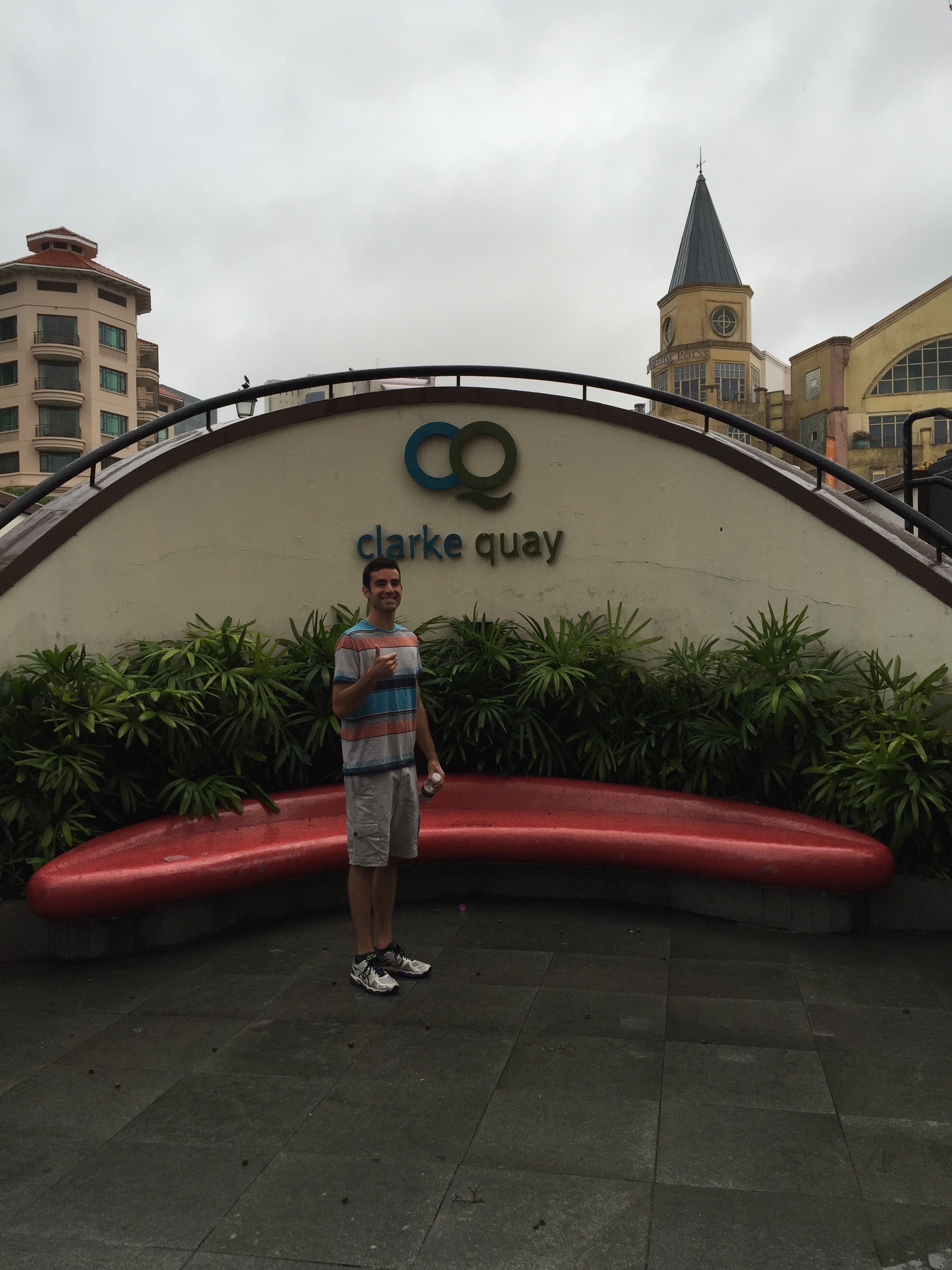  At one of my favorite places in Singapore: Clarke Quay! 