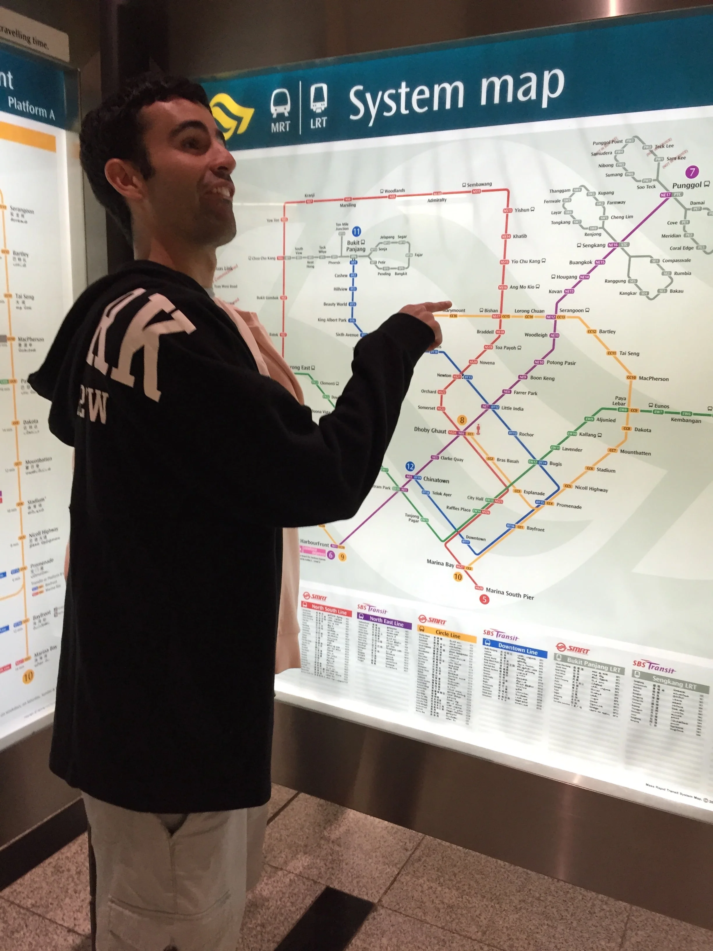  Despite the MRT system being in English, Derek still got confused :)&nbsp; 
