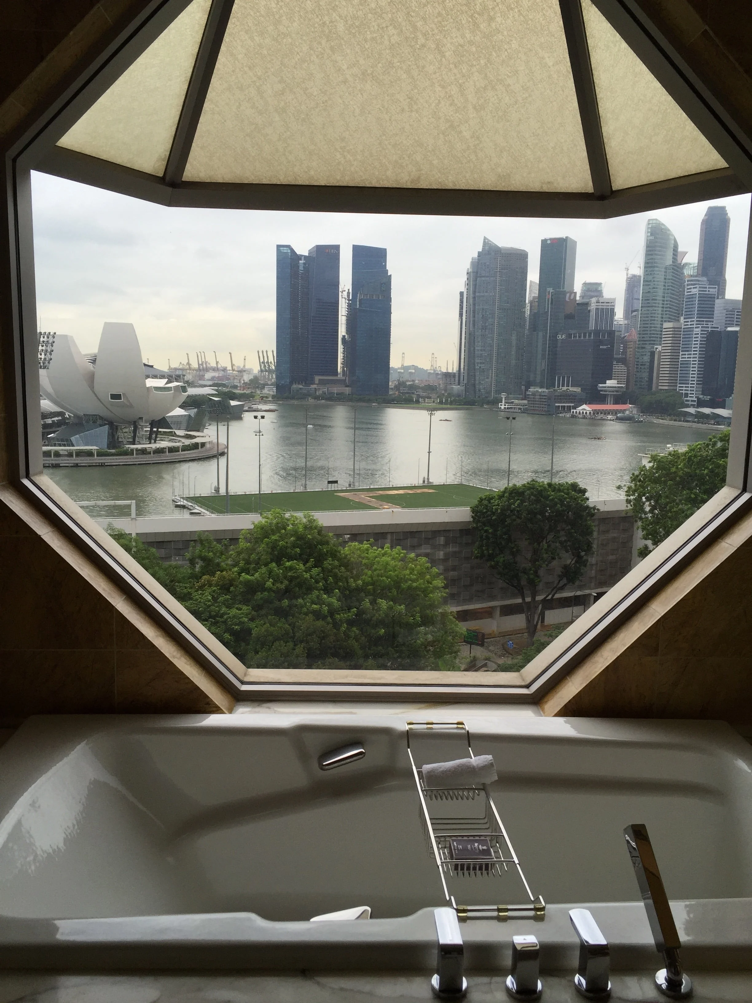  View of Marina Bay....from our bathtub at our hotel on the last day of our vacation.&nbsp; 