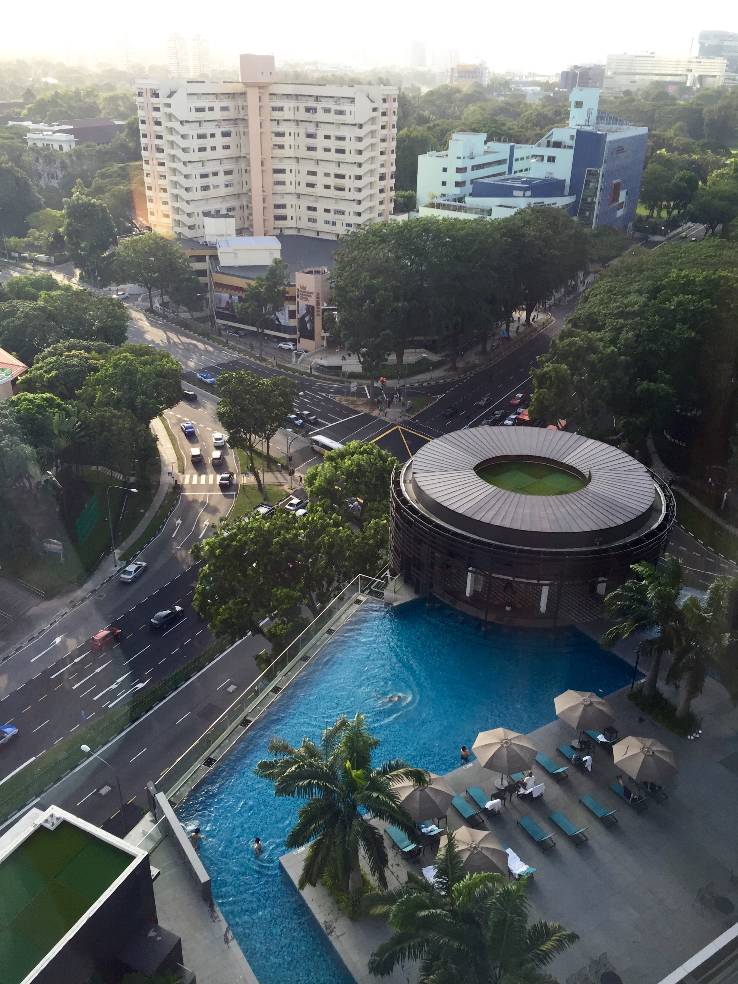 View from my hotel room, plus a great shot of the infinity pool that I'm obsessed with!