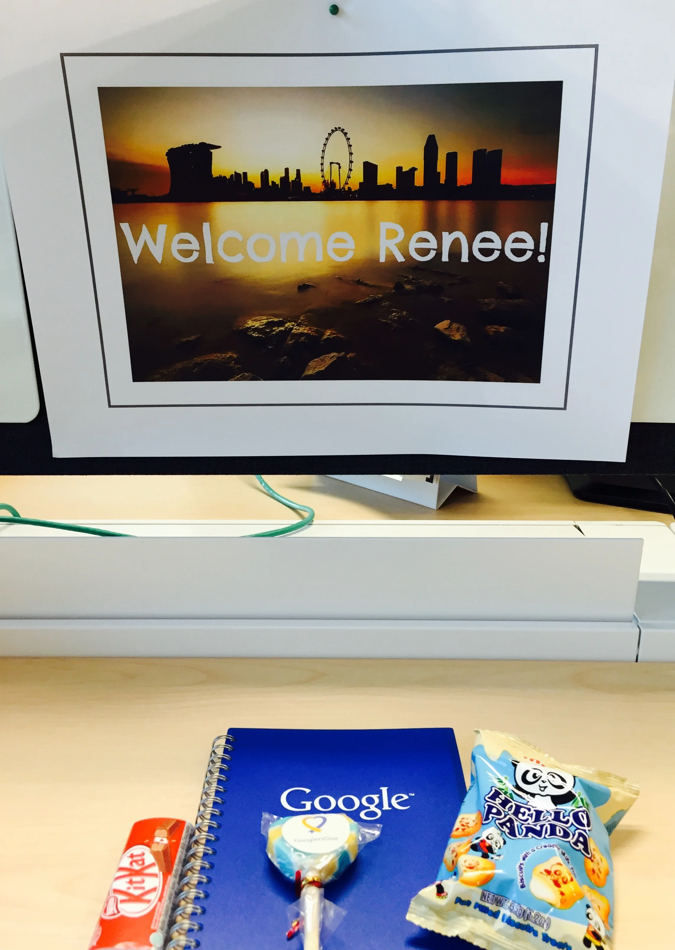  Greeted with my own personal sign!&nbsp; 