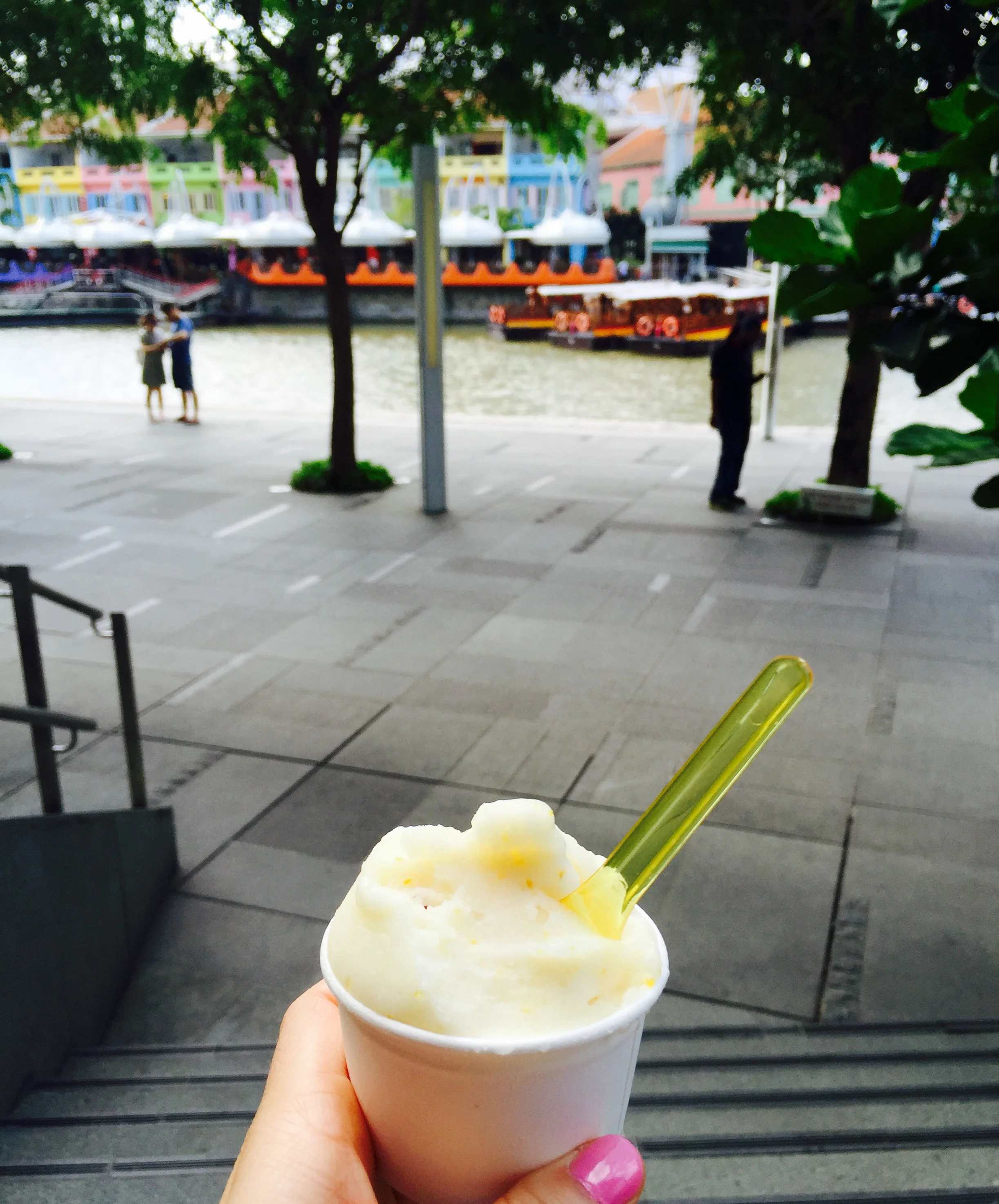  My lime gelato at Clarke Quay - yum!&nbsp; 