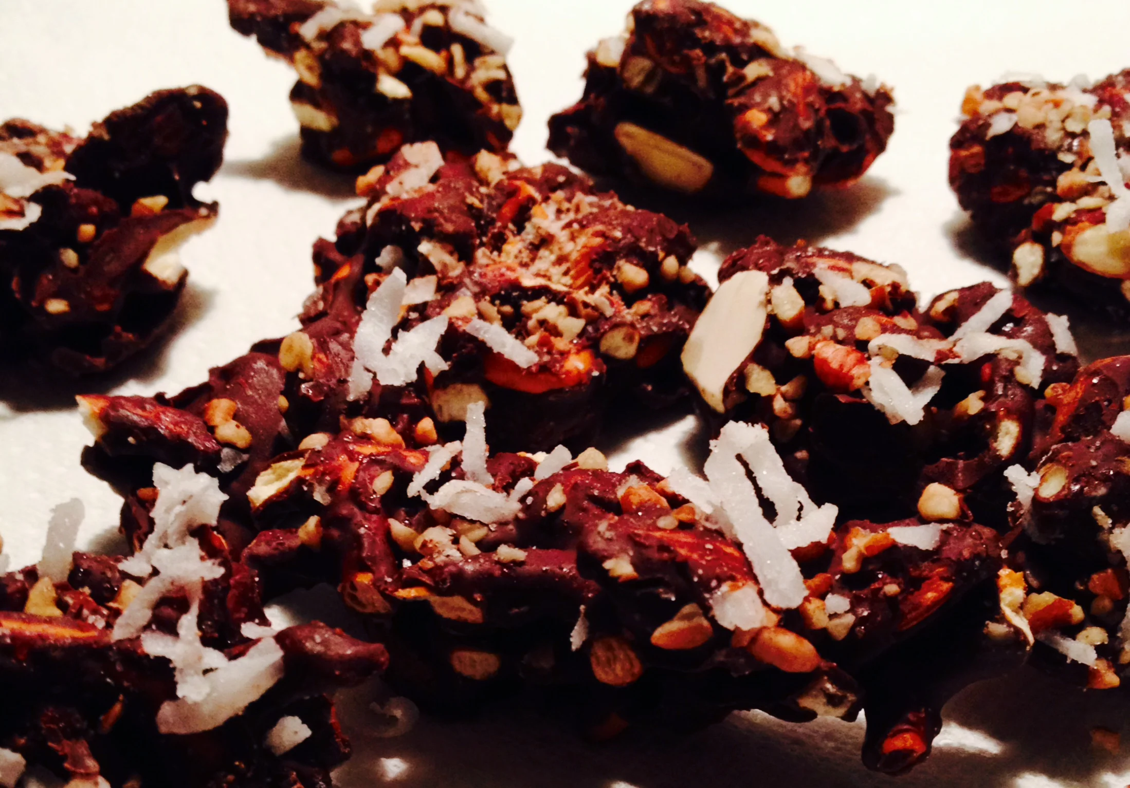 Dark Chocolate Almond Pretzel Bark