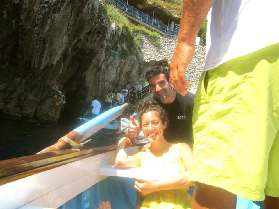 16. ITALYFavorite Memory: Of all the beautiful photos and things we saw in Italy, I HAVE to choose this one. I’ll never forget sitting in this little boat and laying down flat on my back to go into the Blue Grotto - but the best part was that my Poa…