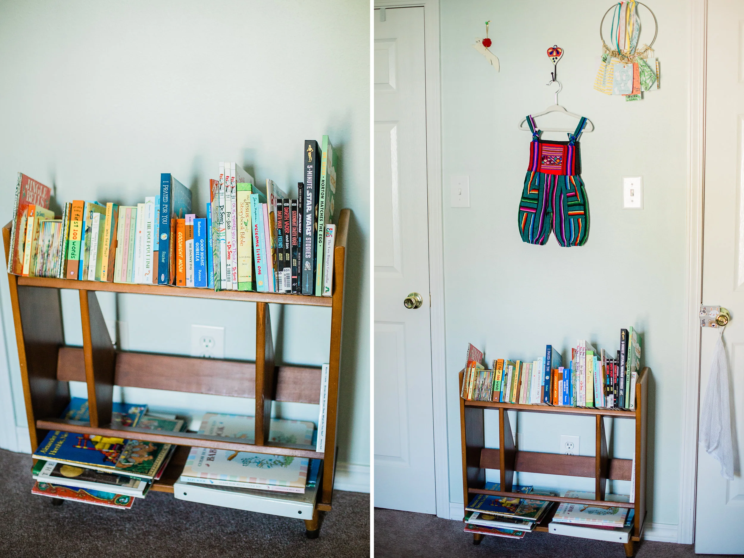 This bookshelf is so special to me! It was from my dad's office. If you don't know, my father passed away two years ago in April from lung cancer. Zach will be taking my father's name, Steven, as his middle name.