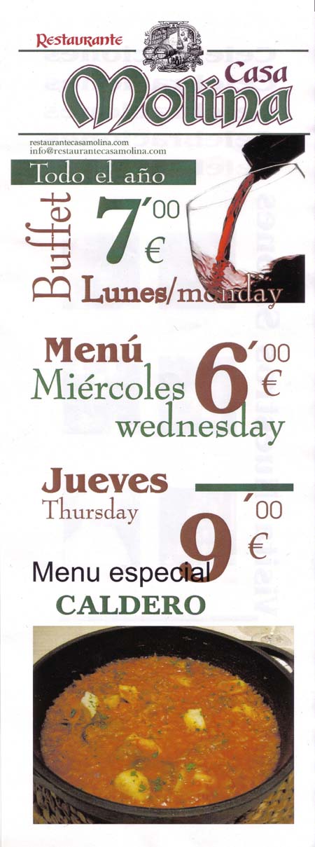 spain valverde casa Molina bar cafe restaurant wedding baptism event venue special buffet