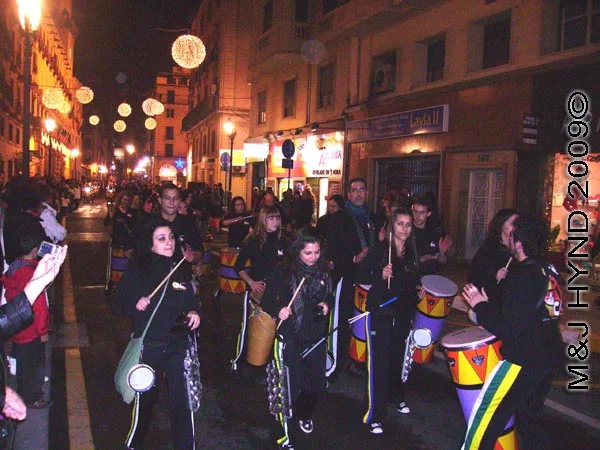 drummers: Spain Alicante Los Reyes Magos Three Kings' Fiesta Spanish Epiphany Christmas season, marching band, holiday parade, drummers
