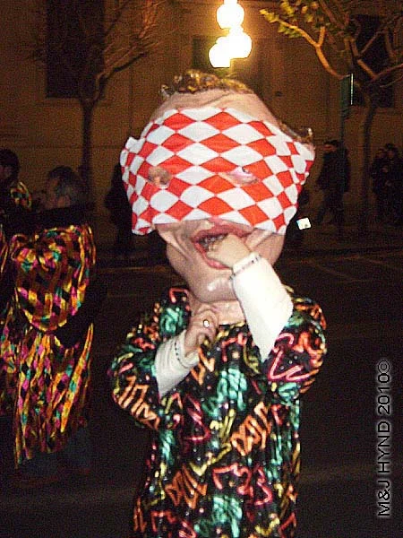 big head: spain Alicante Carnival Fiesta, Costa Blanca, dancing big heads parade, defiles cabezudos