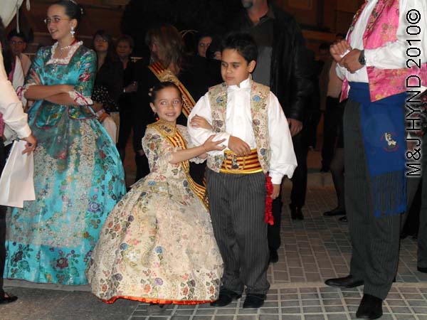 little boy+girl: spain perleta maitino St Vicente de Ferrer Fiesta, ladies-in-waiting, traditional long gowns, tuxedos, kings, queens, junior winner's sashes
