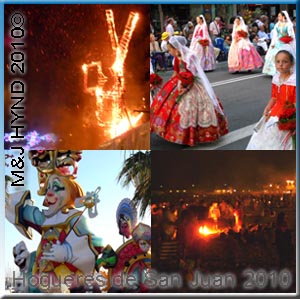 Spain Alicante Fiesta Hogueras de San Juan Bonfires of Saint John