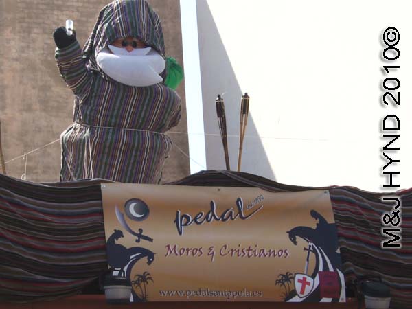 boozing imam: spain Santa Pola Annual Fiesta, Moors and Christian celebration, Moorish bar