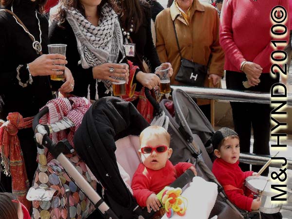 kids in prams: spain Santa Pola Annual Fiesta, celebrate all the family, babies in prams