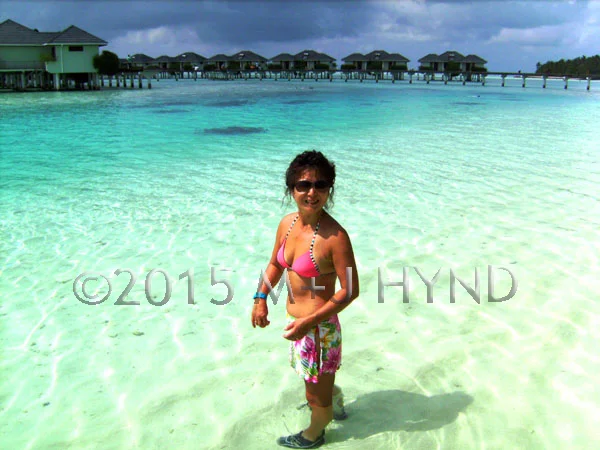 2007 Maldives , without the wheelchair: notice the leg brace on my right leg...