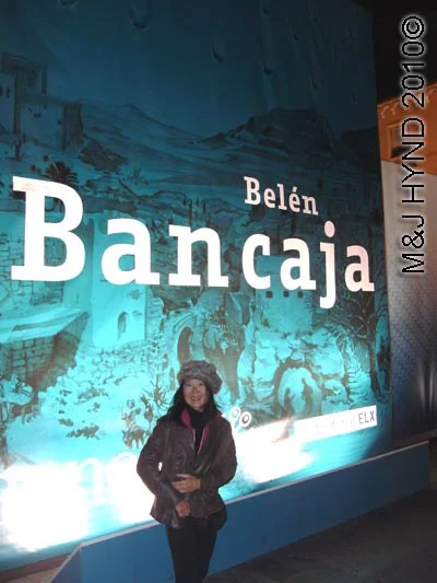 spain elche Fiesta Belen Christmas Nativity, poster, side of Bancaja Belen, Nativity scene