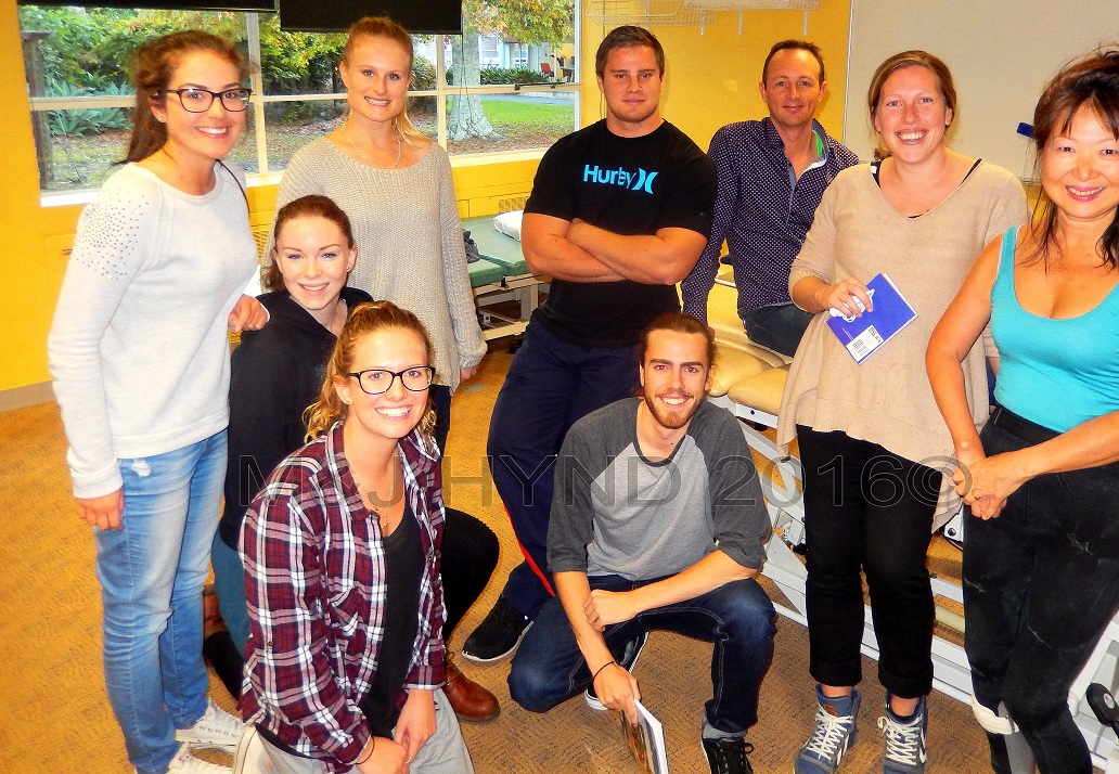 aut 3rd year physiotherapy students, and lecturer