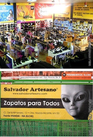 shoes outlet: spain elche in Salvador Artesano shoe outlet factory store, Europe's Largest Footwear Factory