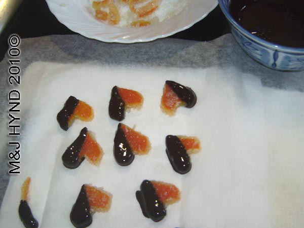 candied orange peels: spain perleta home kitchen recipe valentines day treat heart-shape chocolate covered orange peel