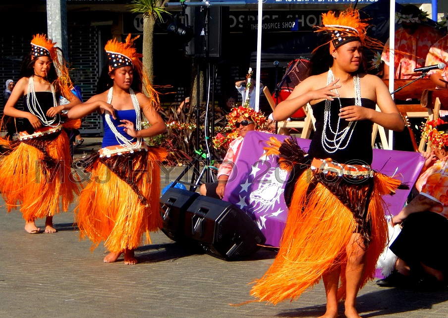 cultural Cook Islands dance troupe, Glen Innes, Auckland, NZ