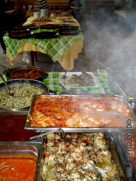 Casa Molina smorgasbord Valverde Elche Spain