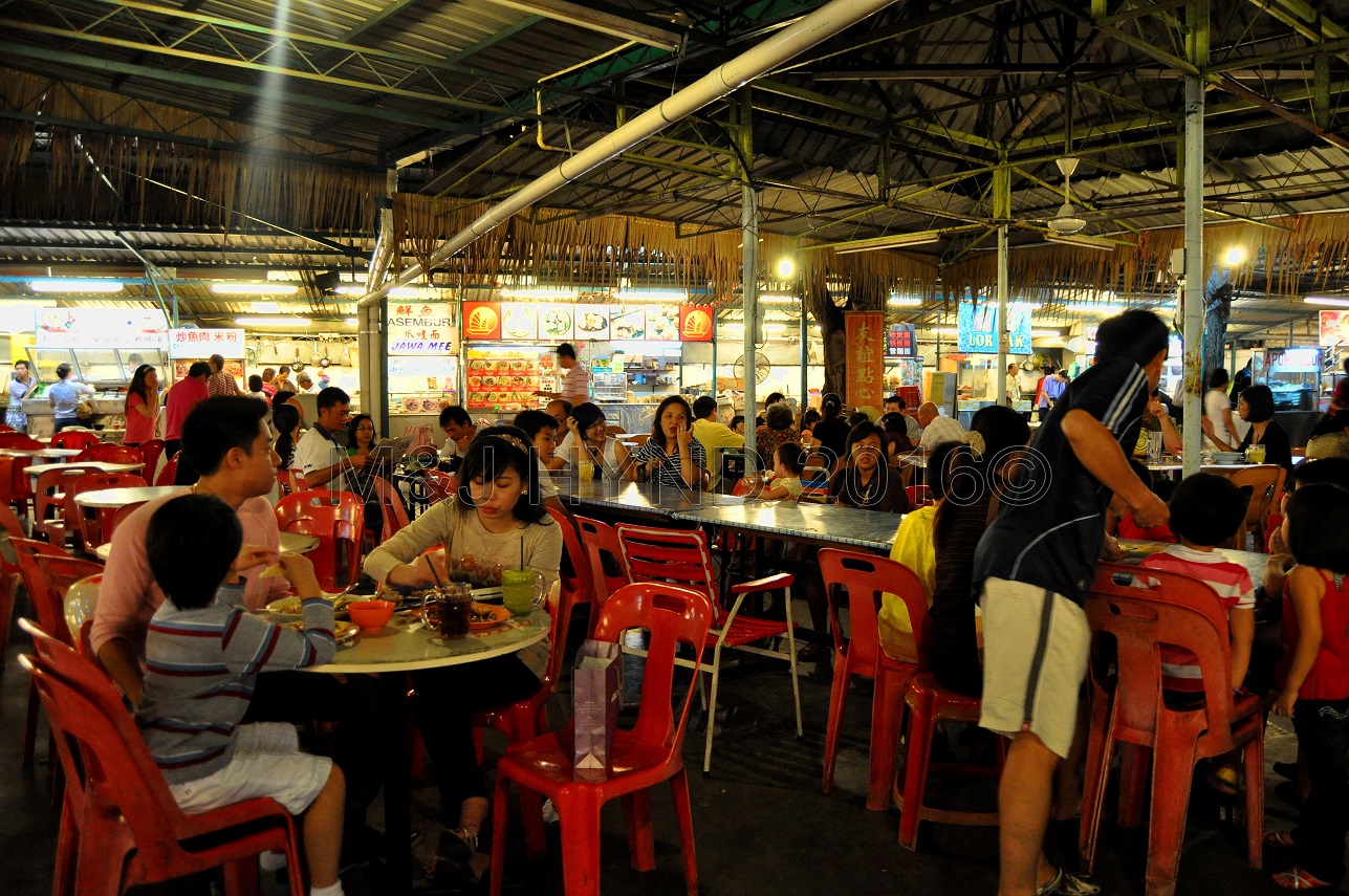 food court, waterfront, Penang, Malaysia