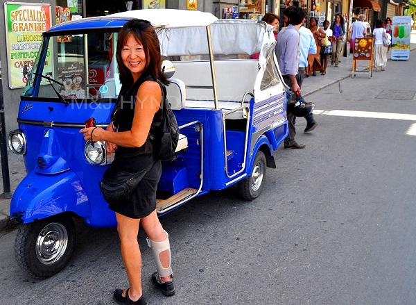 little piaggio Ape, in Palermo, Sicily