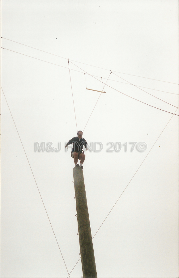 Rock+Ropes, preparing to leap, Taupo, NZ