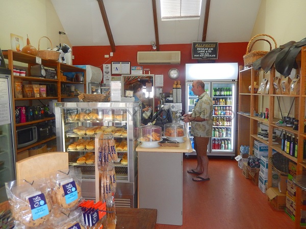 local delicatessen with pies, mozzarella, Clevedon, NZ