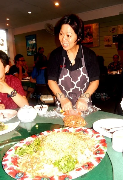 Yang See Toss, Chinese New Year, Bungah Raya Restaurant, Auckland, NZ