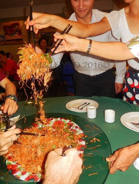 Yang See Toss, Chinese New Year, Bungah Raya Restaurant, Auckland, NZ