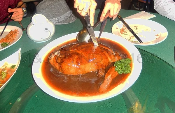 stuffed duck, Chinese New Year, Bungah Raya Restaurant, Auckland, NZ