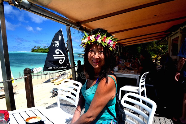 Sails Café with catamarans, Muri, Rarotonga, Cook Islands