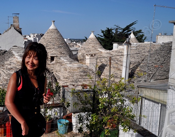 rooftop of Trulli coffee shop, Alberobello, Puglia, Italy