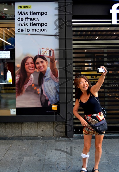 outside FNAC department store, Madrid, Spain