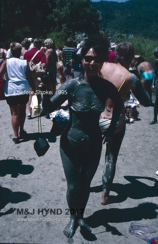 head to toe mud pack at the dalyan mud bath, turkey
