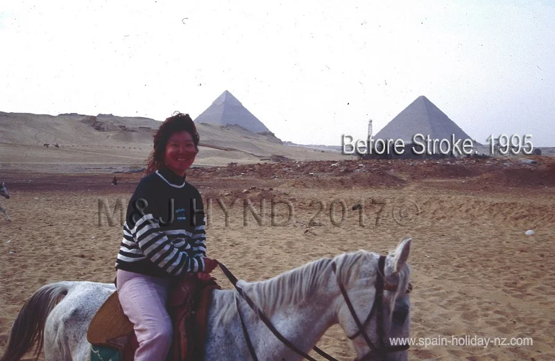 horse riding around the pyramids, cairo, egypt