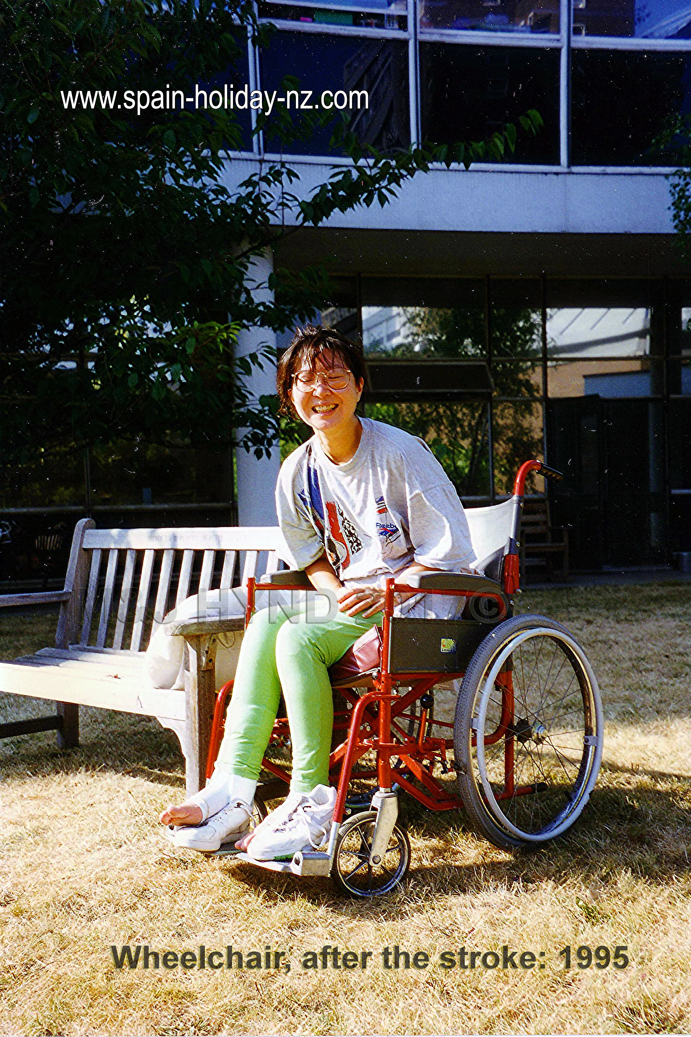 6 years later (2001) I finally got out of the wheelchair for good.