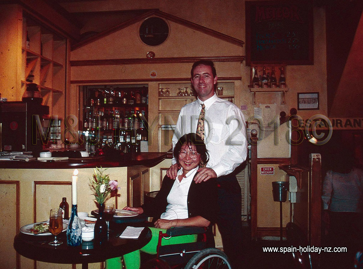 Post-stroke: wheelchair in London restaurant